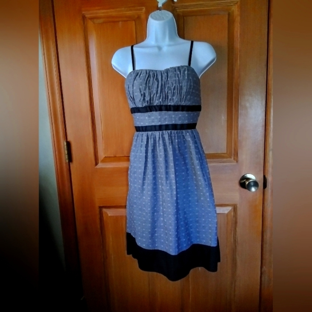 Maurices dress size 7/8, gray, black & white